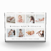 Foto Collage & Monogram für Neugeborene (Vorderseite)