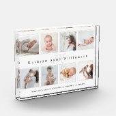 Foto Collage & Monogram für Neugeborene (Links)