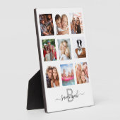 Foto Collage monogram modern Fotoplatte (Seite)