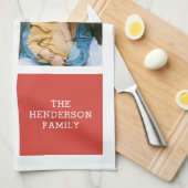 Foto Collage Monogram Modernes Küchentuch (Viertel Falte)