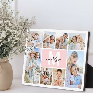 Foto-Collage-Monogramm-Bild Fotoplatte
