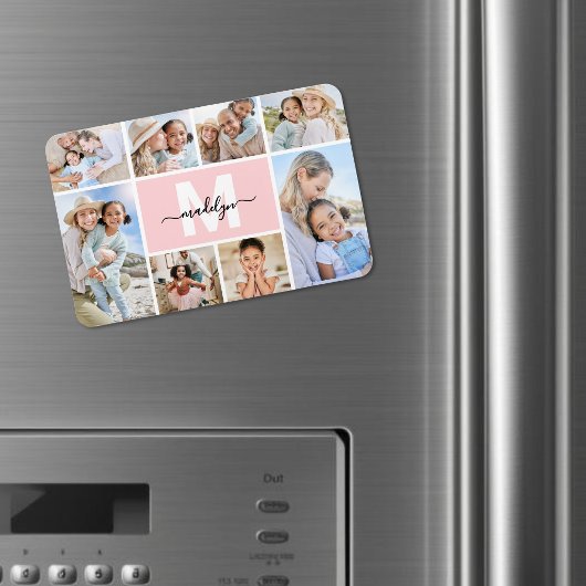 Foto-Collage-Monogramm-Bild Magnet