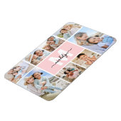Foto-Collage-Monogramm-Bild Magnet (Linke Seite)