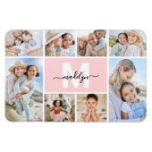 Foto-Collage-Monogramm-Bild Magnet (Horizontal)