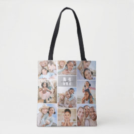 Foto-Collage-Monogramm-Bild Tasche