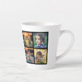 Foto Collage Monogramm Familie genießen kleine Din Milchtasse (Rechts)