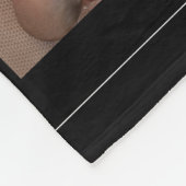 Foto-Collage-Monogramm-Name der Familie 8 elegant Fleecedecke (Ecke)