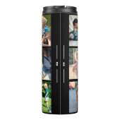 Foto Collage Monogramm personalisiert modernes Sch Thermosbecher (Rückseite)