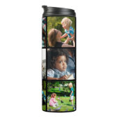 Foto Collage Monogramm personalisiert modernes Sch Thermosbecher (Nach rechts gedreht)