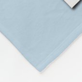 Foto Collage Monogramme Bezeichnung Pulver Blue Me Fleecedecke (Ecke)