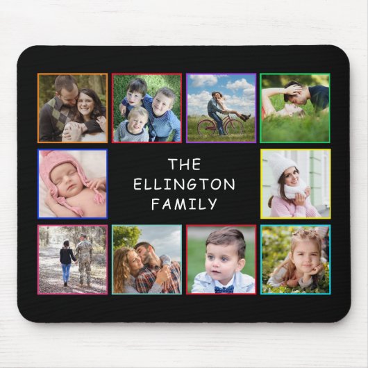 Foto Collage Mouse Pad der Familie Mousepad (Vorne)