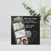 Foto Collage Movie Strip Danke Karte (Stehend Vorderseite)