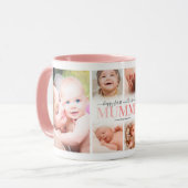 Foto Collage Mum zum ersten Muttertag Tasse (Vorderseite Links)
