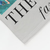 Foto Collage Name FAMILY IST ALLES Graue Fleecedecke (Ecke)