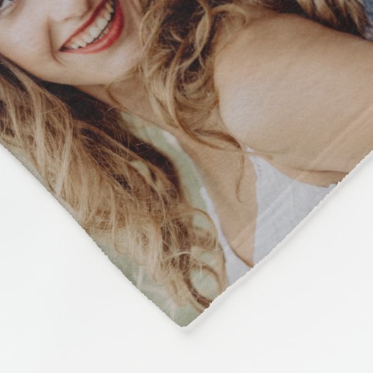 Foto Collage Neu verheiratetes Geschenk Fleecedecke (Ecke)