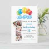 Foto-Collage Nr. 1 Junge Einladung (Stehend Vorderseite)