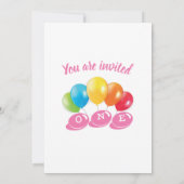 Foto-Collage Nr. 1 Mädchen Einladung (Rückseite)