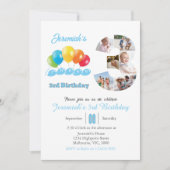 Foto-Collage Nr. 3 Junge Einladung (Vorderseite)