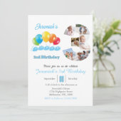 Foto-Collage Nr. 3 Junge Einladung (Stehend Vorderseite)