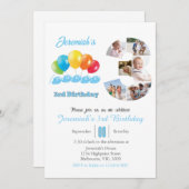 Foto-Collage Nr. 3 Junge Einladung (Vorne/Hinten)