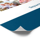 Foto Collage Number 21 Personalisiert 21. Geburtst Poster (Ecke)