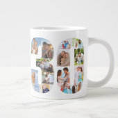 Foto Collage Number 30 - 30. Geburtstag Jumbo-Tasse (Rechts)