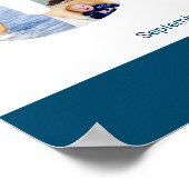 Foto Collage Number 30 Personalisiert 30. Geburtst Poster (Ecke)