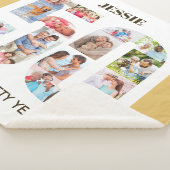 Foto Collage Number 50 Neutral 50. Geburtstag Sherpadecke (3/4)