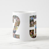 Foto Collage Number 52 - 52. Geburtstag Jumbo-Tasse (Vorderseite)