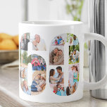 Foto Collage Number 60 - 60. Geburtstag Jumbo-Tasse<br><div class="desc">Personalisierte Riesen-Tasse zum 60. Geburtstag. Erstellen Sie Ihre eigene Foto-Collage mit Ihren bevorzugten Fotos. Ihre Fotos werden automatisch in Form der Nummer 60 auf beiden Seiten der Tasse angezeigt. Die Foto-Collage enthält eine Mischung aus Quadrat-, Porträt- und Landschaftsbildern, um Ihnen eine gute Flexibilität bei der Platzierung Ihrer Fotos zu bieten....</div>
