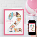 Foto Collage Nummer 2 Girl's 2. Geburtstag Karte<br><div class="desc">Einzigartige und personalisierte 2. Geburtstagskarte für ein kleines Mädchen. Die Fotovorlage ist für Sie ein Set, um Ihre Lieblingsfotos zu dieser Nummer 2 Foto Collage plus einem extra speziellen Foto im Inneren hinzuzufügen. Sie können auch ihren Namen zu der Vorderseite hinzufügen und anpassen Sie den Geburtstagsgruß innen. Das Design hat...</div>