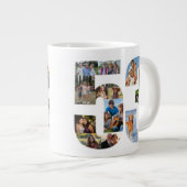 Foto-Collage Nummer 53 - 53. Geburtstag Jumbo-Tasse (Vorderseite Rechts)
