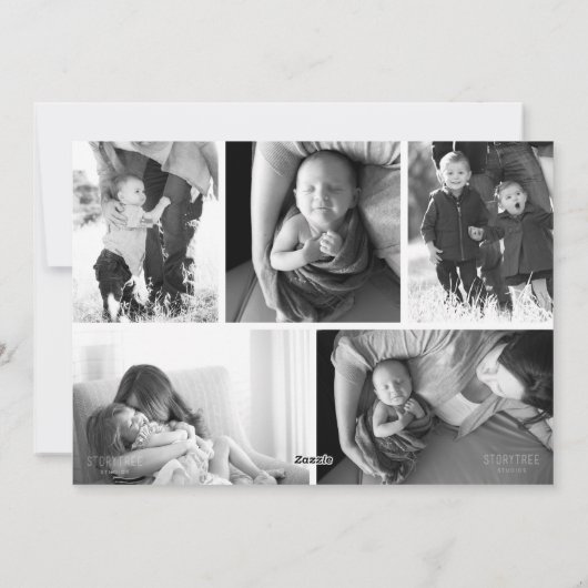 Foto Collage Nutcracker Frohe Weihnachten (Rückseite)