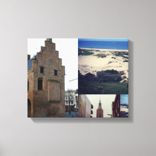 Foto Collage of The Hague 2 Leinwanddruck