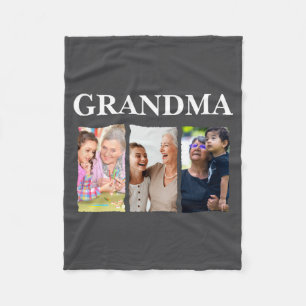 Foto-Collage Oma D Familie  Fleecedecke