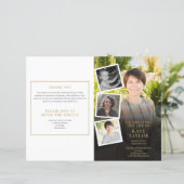 Foto Collage Order of Service Funeral Program (Stehend Vorderseite)