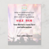 Foto Collage Party Images Sale Flyer (Hinten)
