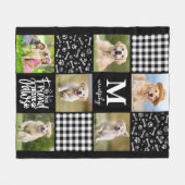 Foto Collage Personalisiert Einzigartiger Quilt Do Fleecedecke (Vorderseite (Horizontal))