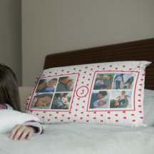 Foto Collage Personalisiert Family Red Hearts King