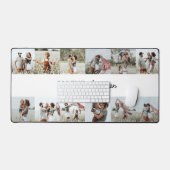 Foto Collage personalisiert modern minimalistisch Schreibtischunterlage (Tastatur & Maus)