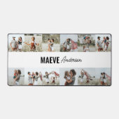 Foto Collage personalisiert modern minimalistisch Schreibtischunterlage (Vorderseite)