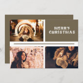 Foto Collage Personalizable Moderne Weihnachten (Vorne/Hinten)