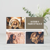 Foto Collage Personalizable Moderne Weihnachten (Stehend Vorderseite)
