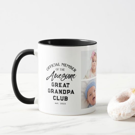 Foto Collage Phantastisch Großer Großer Großvater Tasse (Mit Donut)