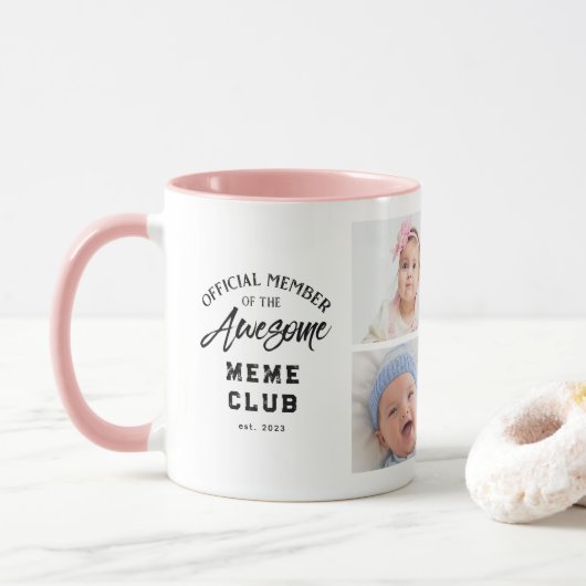 Foto Collage Phantastisch MEME Tasse (Mit Donut)