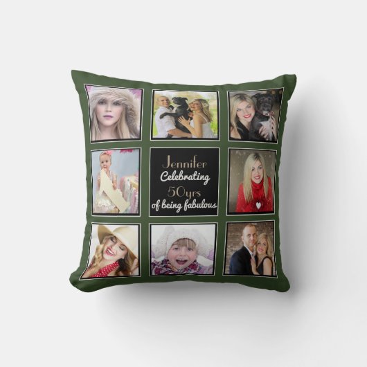Foto Collage Pillow - Square Fotos - Instagramm Kissen (Vorderseite)