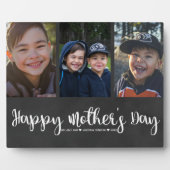 Foto Collage Plaque | Muttertag glücklich Fotoplatte (Vorderseite)