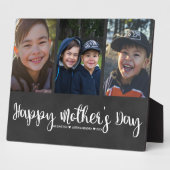 Foto Collage Plaque | Muttertag glücklich Fotoplatte (Seite)