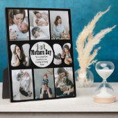 Foto Collage Plaque zum ersten Muttertag Fotoplatte (Seite)