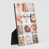 Foto Collage Plaque zum ersten Vatertag Fotoplatte (Seite)